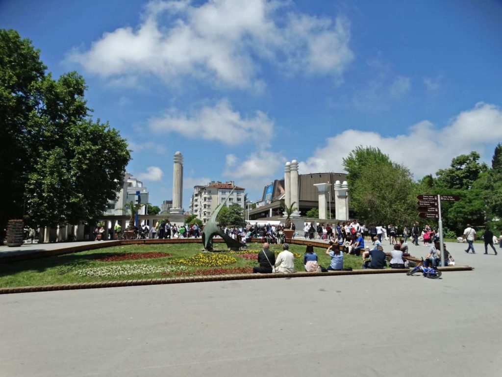 The city center of Varna