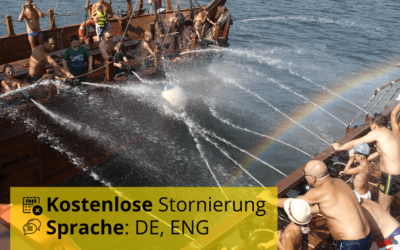 Piraten Party auf dem Boot